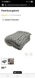 Prachtige nieuwe chunky gebreide plaid van polyester, Ophalen of Verzenden, Nieuw