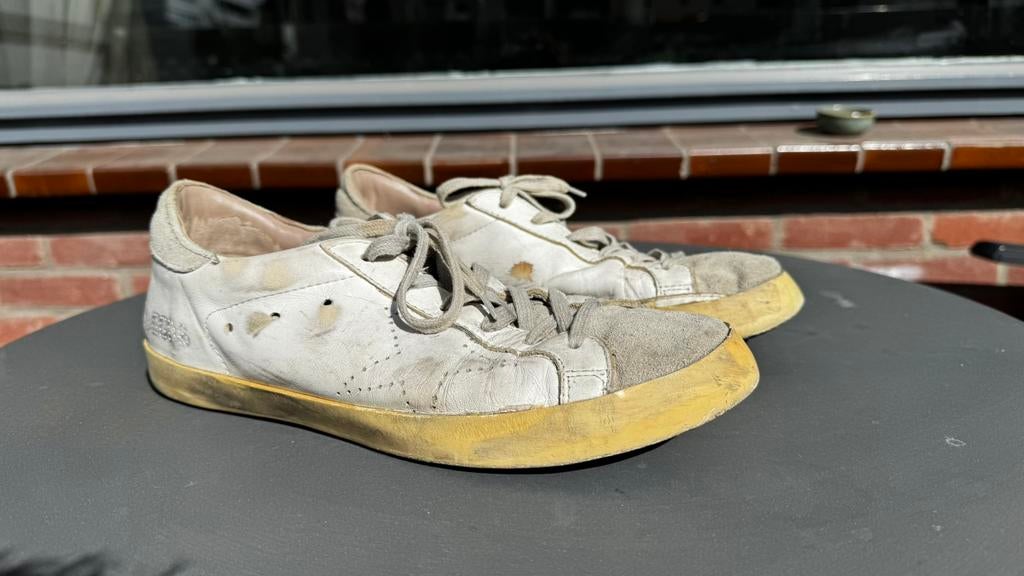 Golden Goose Superstar, Wit, Overige typen, Ophalen of Verzenden, Gedragen