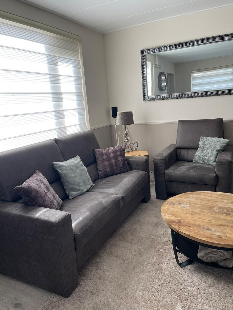 Bank en faiteuil, 150 tot 200 cm, Tweepersoons, Ophalen of Verzenden, Zo goed als nieuw