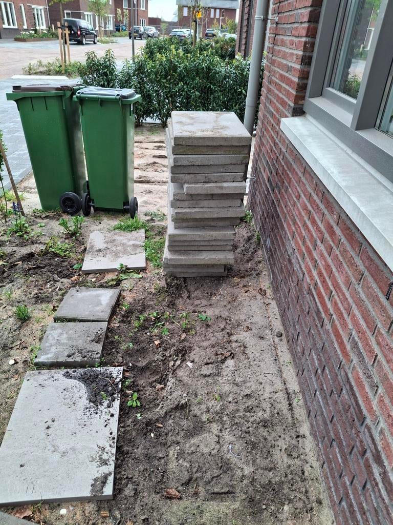 Betontegels voor tuin of terras, Ophalen, Gebruikt, 5 tot 10 m², Beton