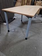 hoekbureau met ontvangst gedeelte ( vergader aanbouw ), Rhode en Grahl, In hoogte verstelbaar, Bureau, Ophalen