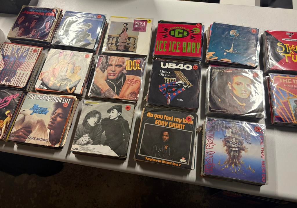 350 Singles 7” | Rock Pop 70s 80s | Grote partij, Cd's en Dvd's, Vinyl Singles, Ophalen, Gebruikt, Maxi-single, Pop