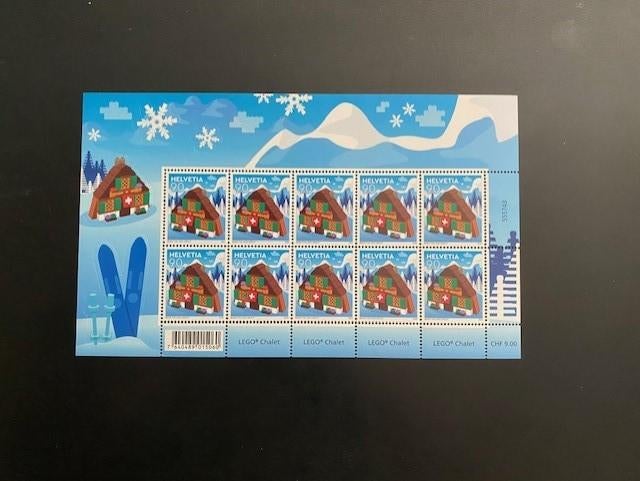 Zwitserland Lego Chalet compleet vel postfris, Ophalen of Verzenden, Postfris