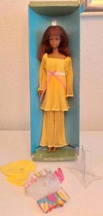 Vintage Barbie black Francie in doos met  swimsuit etc, Ophalen of Verzenden, Gebruikt, Pop