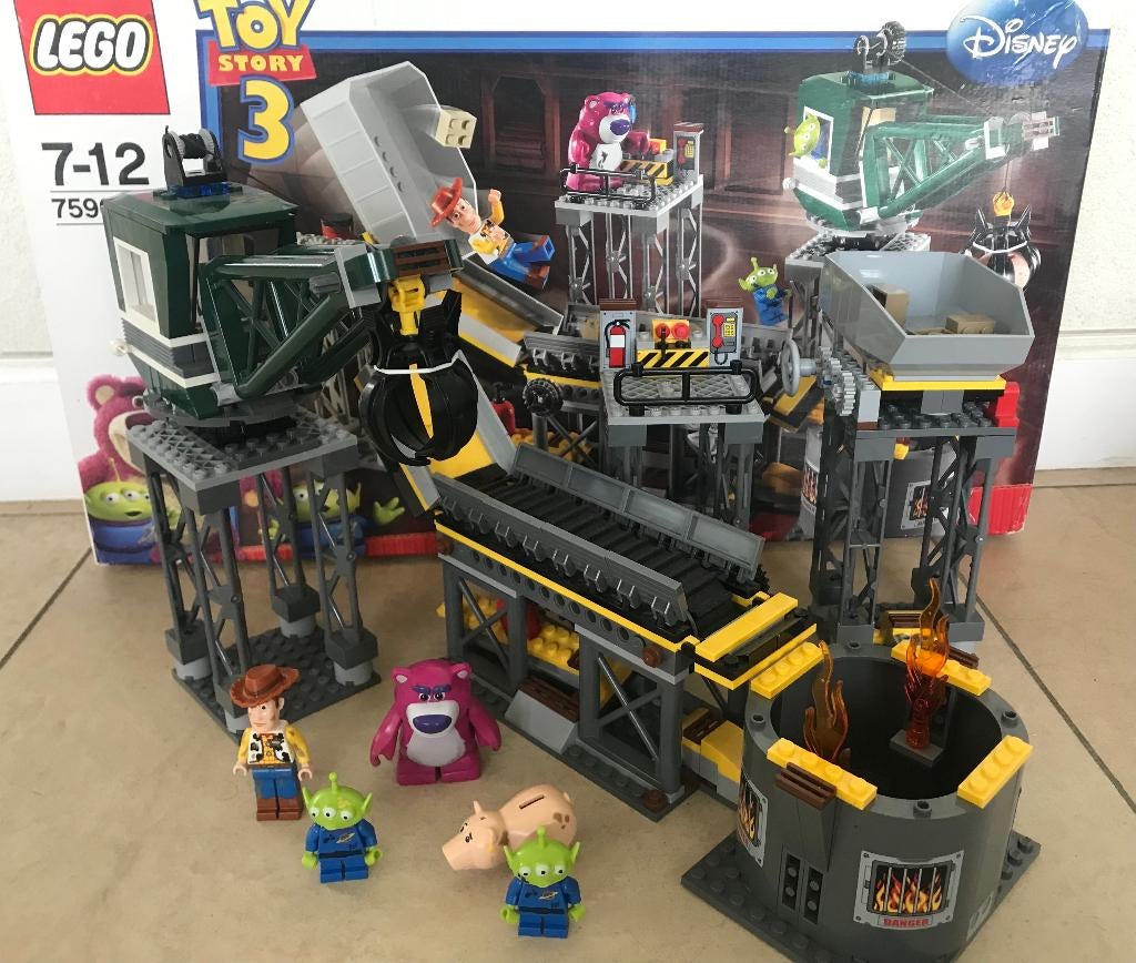 LEGO Toy Story 3 Afvalpers Ontsnapping - 7596, Compleet, Lego, Ophalen of Verzenden, Zo goed als nieuw