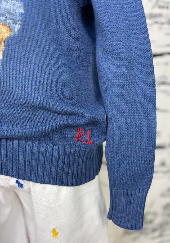 Ralph Lauren katoengebreide trui beer maat 10-12 (260 euro), Verzenden, Trui of Vest, Ralph Lauren, Ralph Lauren EU