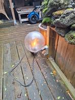 Mooie bol lampmet muurbevestiging, Tuin en Terras, Staande lamp, Aluminium, Ophalen of Verzenden, 50 tot 250 watt