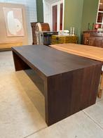 Omgevouwen maatwerk eetkamertafel gebakken eiken, Huis en Inrichting, Tafels | Eettafels, Ophalen, Gebruikt, Eikenhout, 200 cm of meer