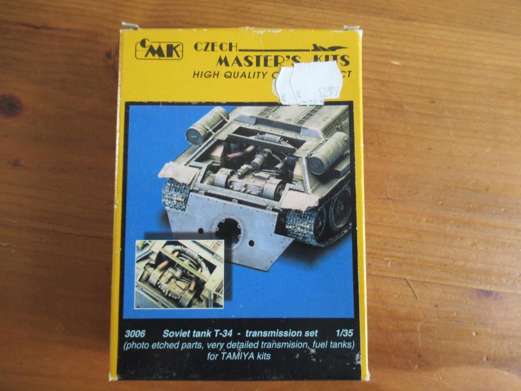 Soviet T-34 tank transmission set (CMK 1/35), Overige merken, Tank, 1:32 tot 1:50, Nieuw