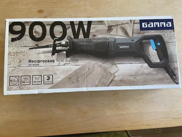 Reciprozaag merk gamma, Ophalen, 70 mm of meer, 600 tot 1200 watt, Zo goed als nieuw