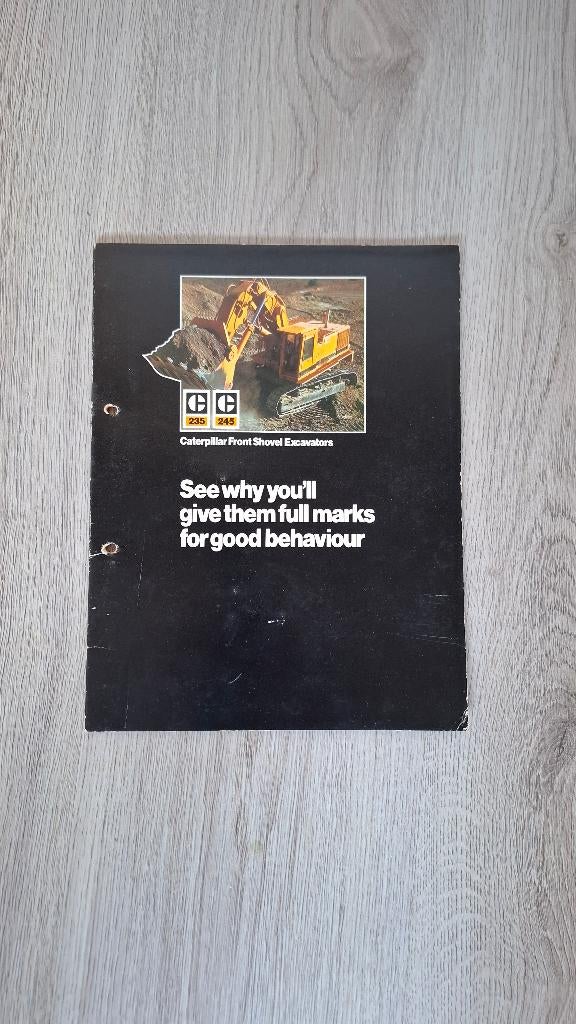 Caterpillar 235/245 front shovel folder, Ophalen of Verzenden, Gelezen