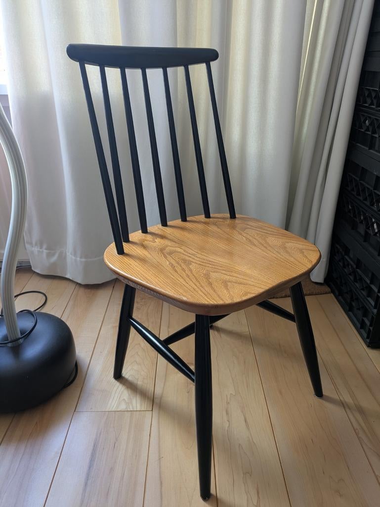 vintage spijlenstoel design jaren 50/60 tapiovaara pastoe, Huis en Inrichting, Stoelen, Ophalen, Gebruikt, Bruin, Eén