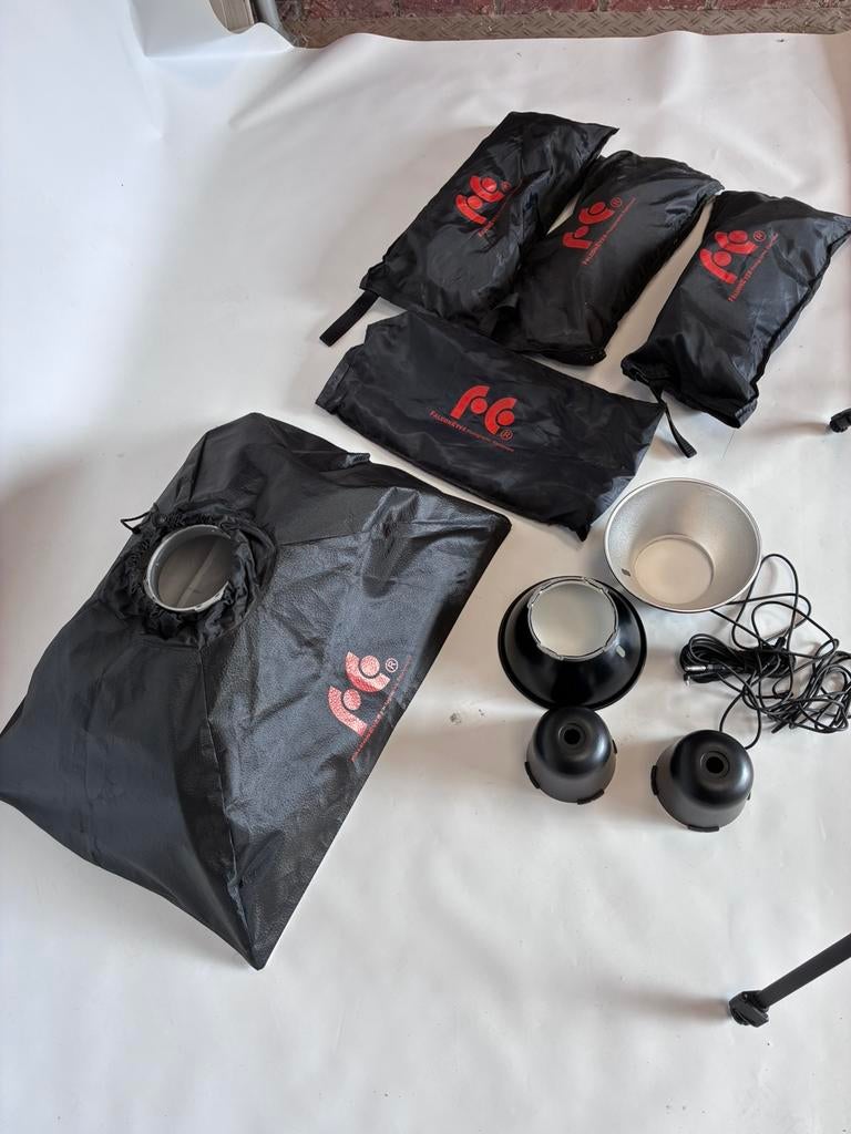 Complete foto studio set, Audio, Tv en Foto, Fotografie | Fotostudio en Toebehoren, Ophalen of Verzenden, Zo goed als nieuw, Complete fotostudio