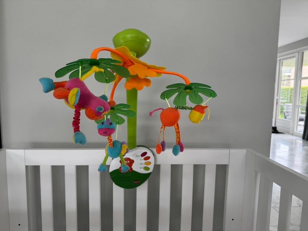 Boxmobiel van Tiny love, Ophalen, Zo goed als nieuw, Mobiel, Met licht