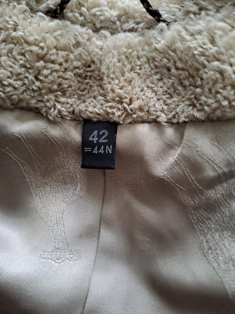Alpaca winterjas  50 euro, Ophalen, Zo goed als nieuw, Maat 42/44 (L), Beige
