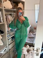 Groene geplooide tweedelige set, Kleding | Dames, Ophalen of Verzenden, Zo goed als nieuw, Maat 36 (S), Groen