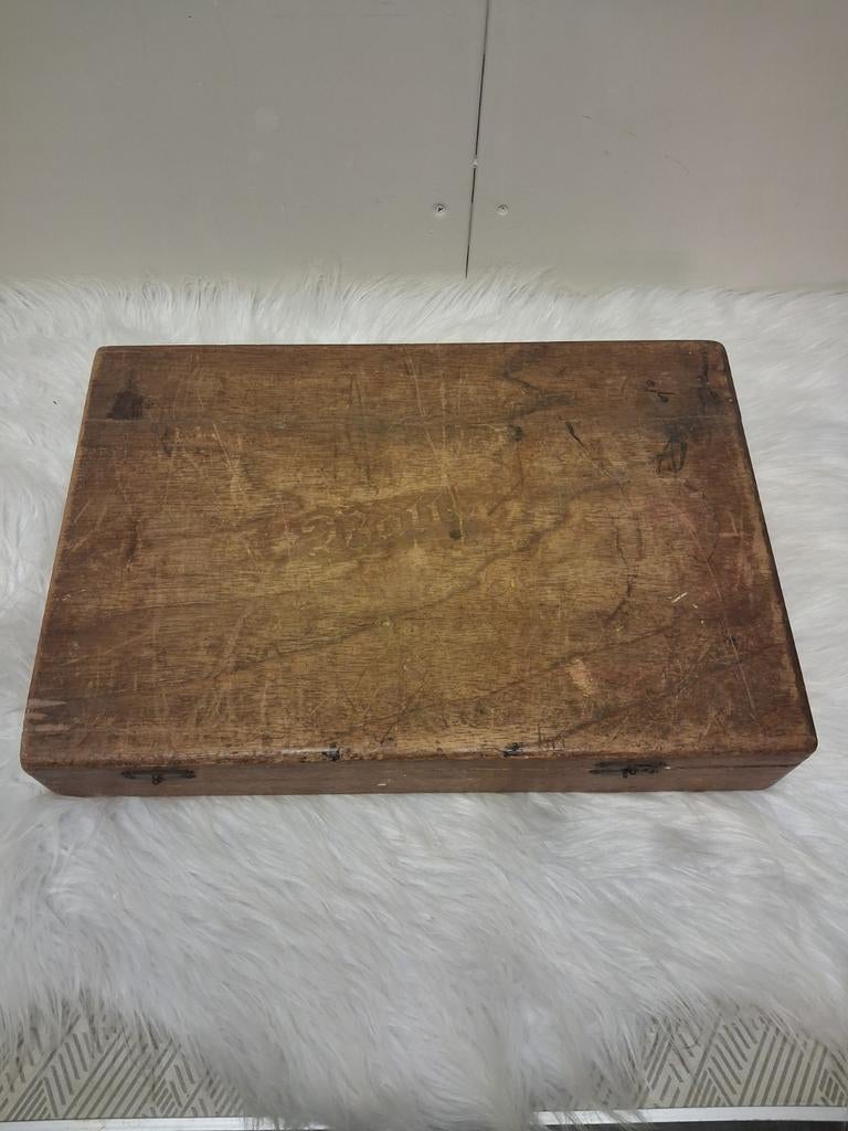 Tekendoos antiek met inhoud, Gebruikt, ., Overige typen, Ophalen of Verzenden