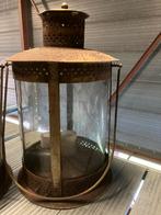 Set van 2 vintage lantaarns, Huis en Inrichting, Ophalen, Gebruikt, Glas, Minder dan 100 cm