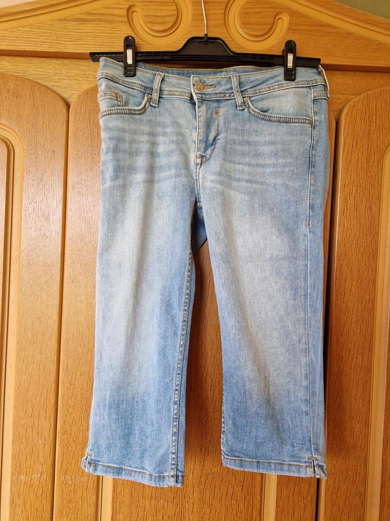 Mustang Jasmin Capri Jeans - Lichtblauw, Blauw, Ophalen of Verzenden, Driekwart, Mustang