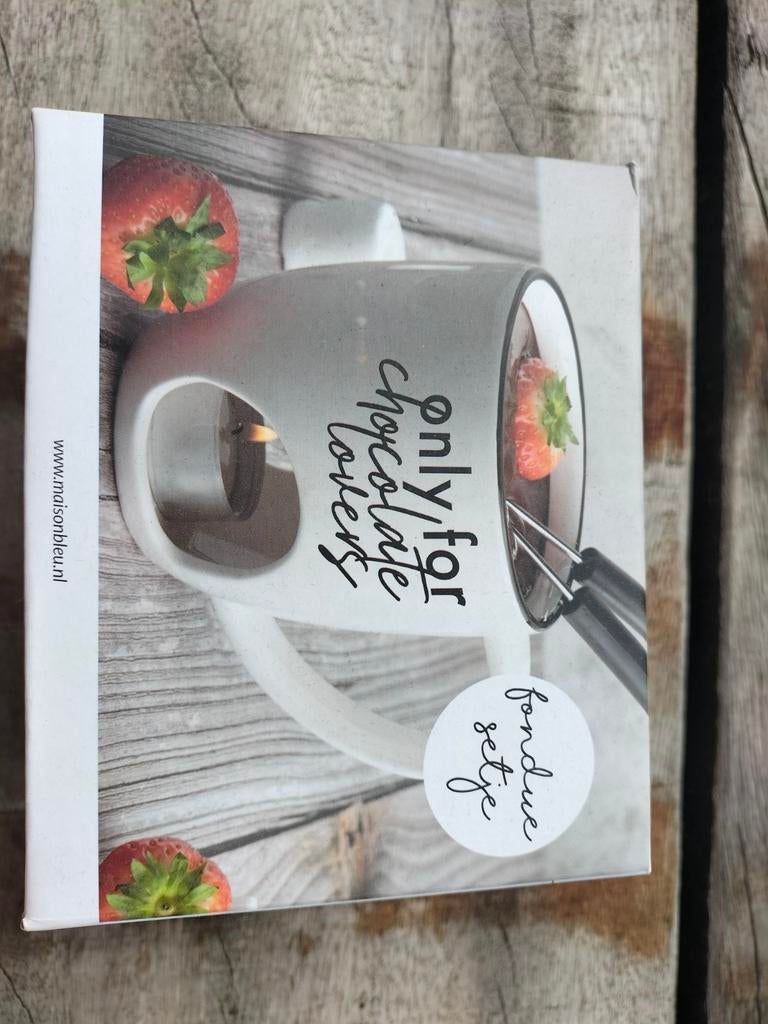 Chocolade fondue set, Ophalen, Nieuw, Waxinelicht, Fondueset