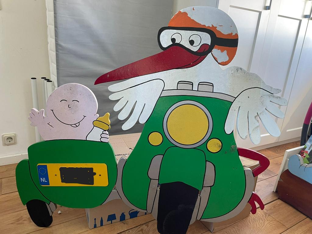 Geboortebord, Kinderen en Baby's, Kraamcadeaus en Geboorteborden, Ophalen, Gebruikt