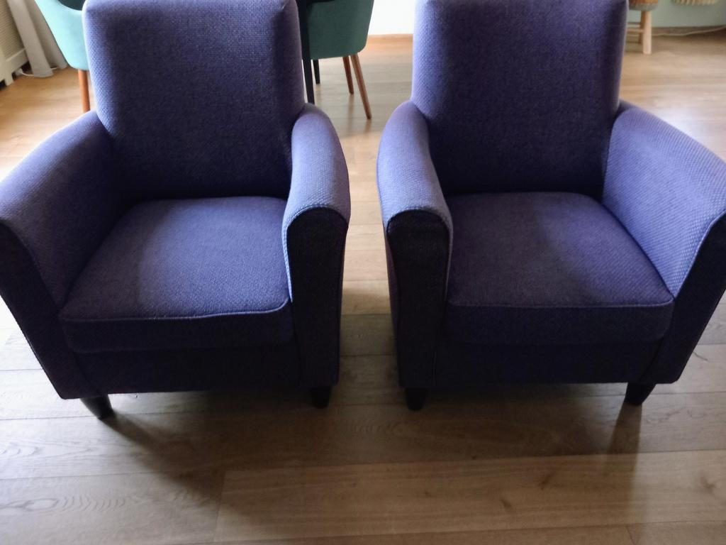 1 fauteuil paars, Huis en Inrichting, Fauteuils, Ophalen of Verzenden, 75 tot 100 cm, 50 tot 75 cm