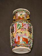 Prachtige Vintage Chinese Porseleinen Vaas - Rose Medallion, Ophalen of Verzenden