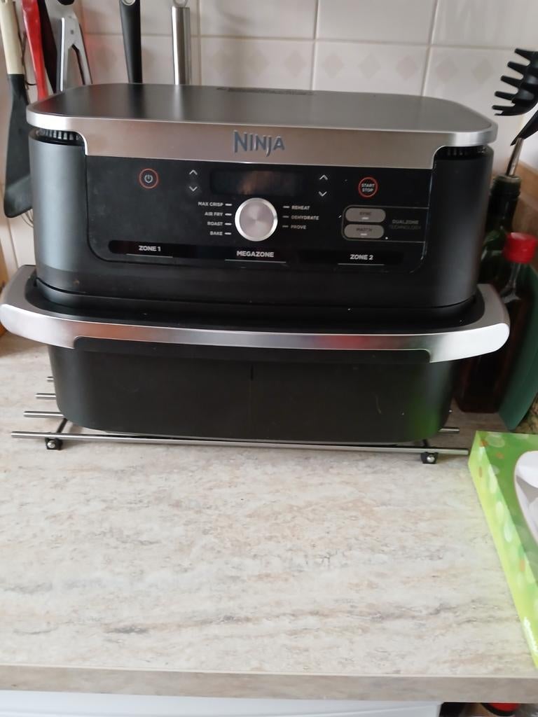 Goed werkende Ninja Foodi Dual Zone Airfryer - Te groot, Ophalen of Verzenden, Gebruikt, Airfryer XXL, 1500 gram of meer