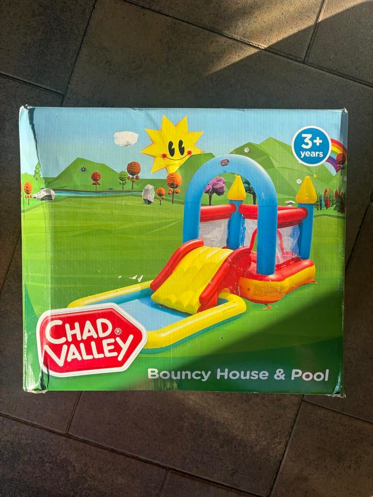 Nieuw Springkasteel met Zwembad - In Doos!, Ophalen of Verzenden, Nieuw