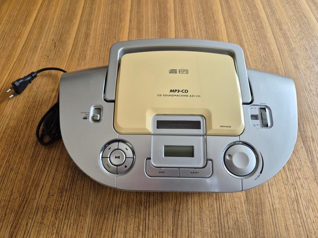 Philips MP3-CD Soundmachine AZ1133 - Draagbare CD-speler, Audio, Tv en Foto, Radio's, Ophalen of Verzenden, Gebruikt, Radio, Met cd-speler
