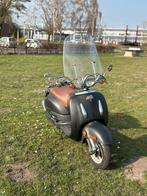 Retro elektrische scooter met blauwe plaat - Goede staat, Ophalen, Overige typen, Overige merken