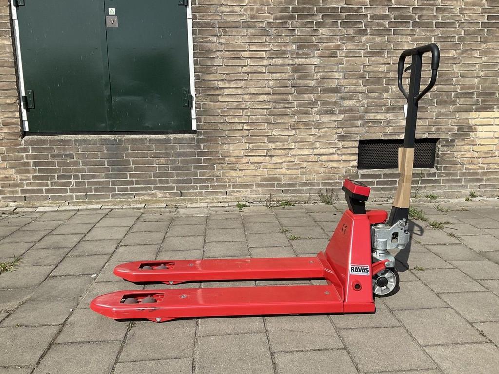 Ravas 1100 2000kg HANDPALLETWAGEN MET WEEGSCHAAL NIEUW, Handmatig, Stapelaar, Ravas