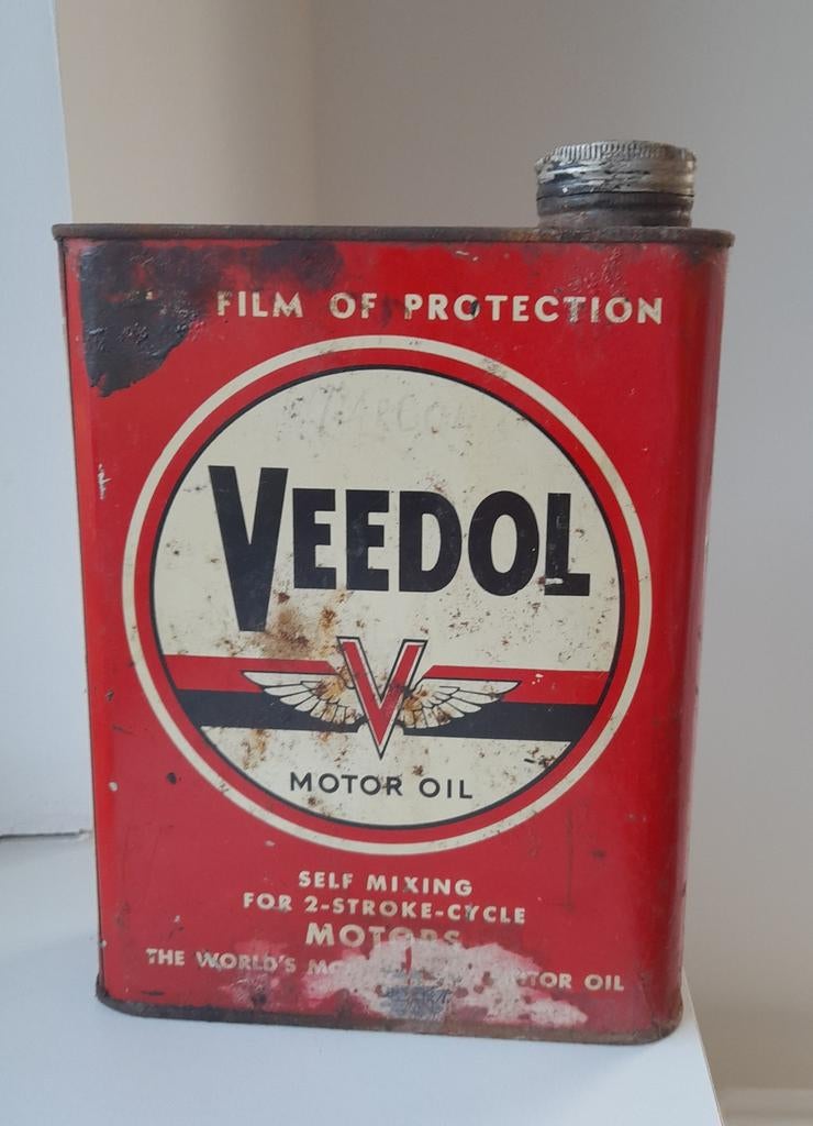 Veedol olieblik, Verzamelen, Blikken, Ophalen of Verzenden, Overige