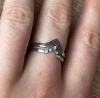 Melano ring zilver, Zo goed als nieuw, 17 tot 18, Dame, Zilver