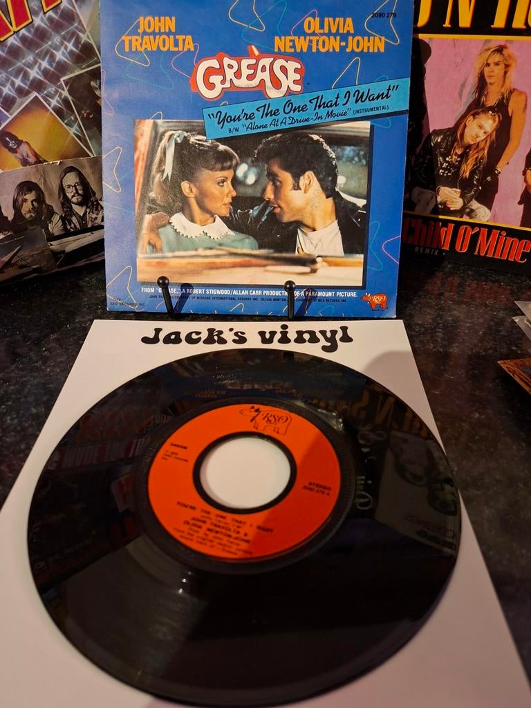Grease - You're The One That I Want (Single) 1978, Ophalen of Verzenden, Gebruikt