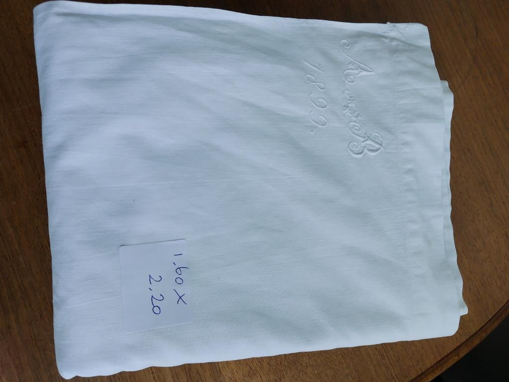 Antiek laken 1899, Ophalen of Verzenden