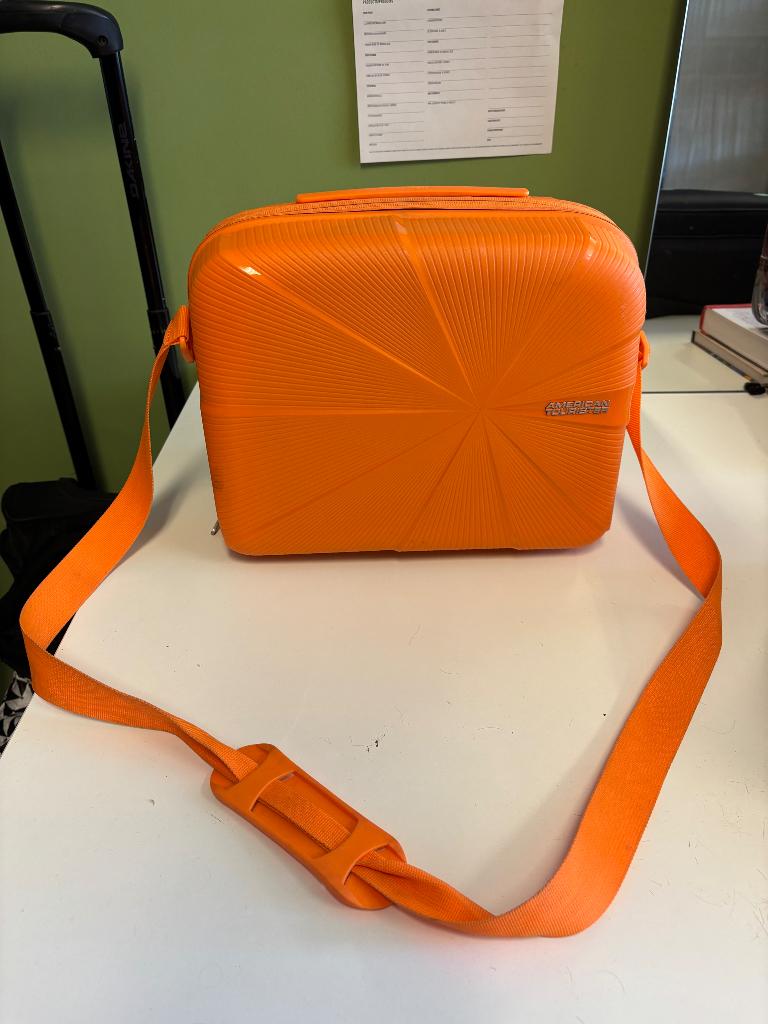 Beauty case American tourister, Ophalen, Zo goed als nieuw, Oranje, Hardcase