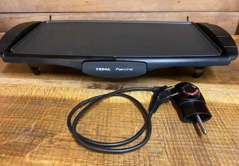 Tefal Plancha grillplaat bakplaat, Witgoed en Apparatuur, Grillplaten, Ophalen, Vaatwasmachinebestendig, Zo goed als nieuw, Tafelgrill