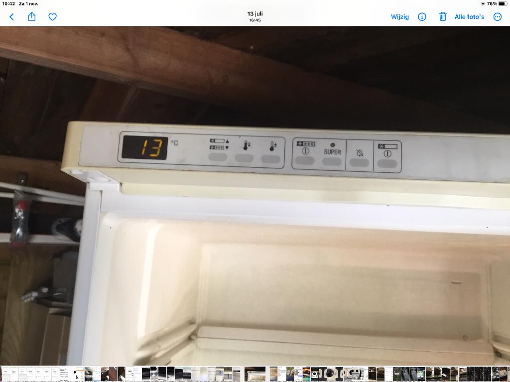 Miele koelkast, Witgoed en Apparatuur, Koelkasten en IJskasten, Ophalen, Gebruikt, 200 liter of meer, 160 cm of meer