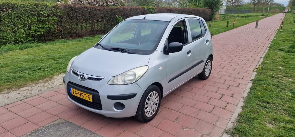 Hyundai i10 1.25 I 5DR AUT 2008 Grijs, Auto's, Stof, 4 cilinders, Origineel Nederlands, Particulier