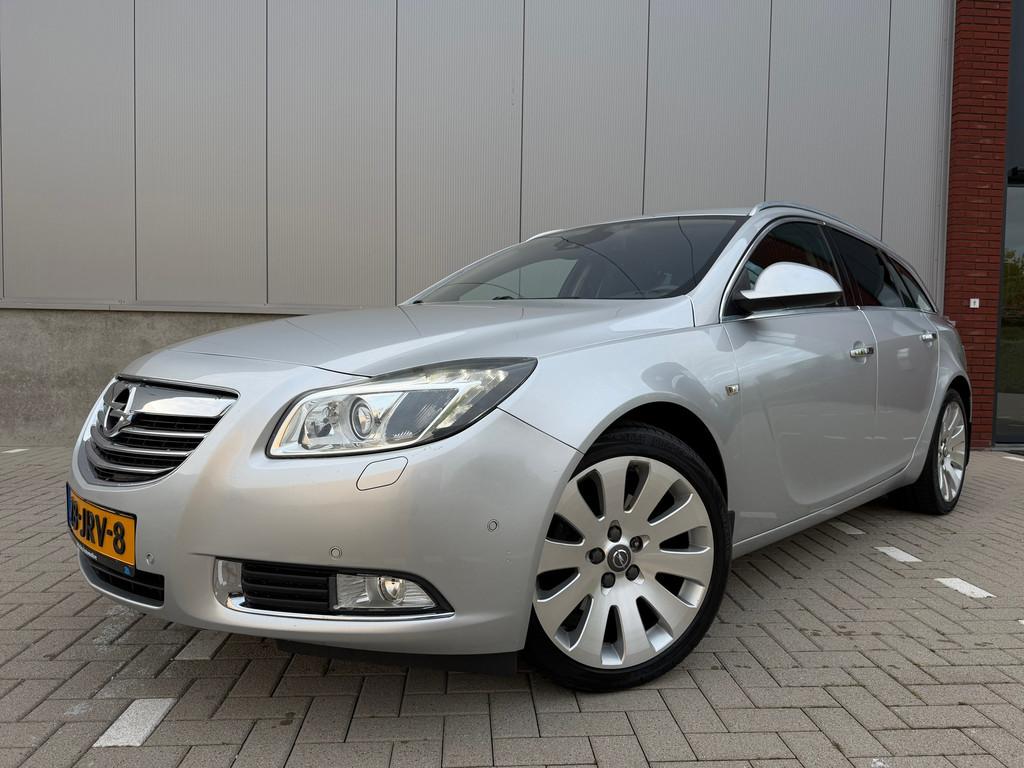 Opel Insignia Sports Tourer 2.0 Turbo Cosmo Navi|Camera|Leer, Auto's, Zwart, 4 cilinders, Nieuw, 93 €/maand