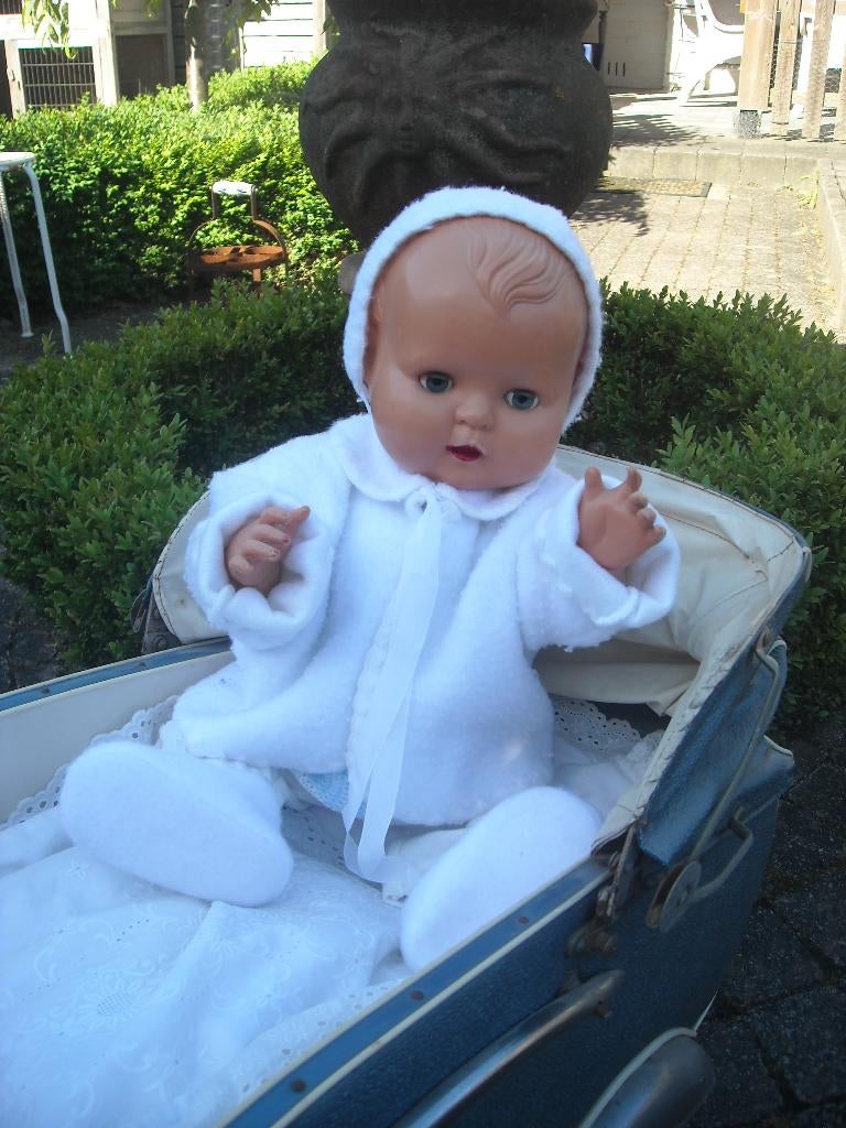 antieke vintage OK kader pop, Verzamelen, Poppen, Ophalen of Verzenden, Zo goed als nieuw, Pop