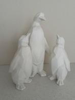 Witte stenen pinguïns - set van 3, Verzamelen, Beelden en Beeldjes, Ophalen of Verzenden, Zo goed als nieuw, Dier