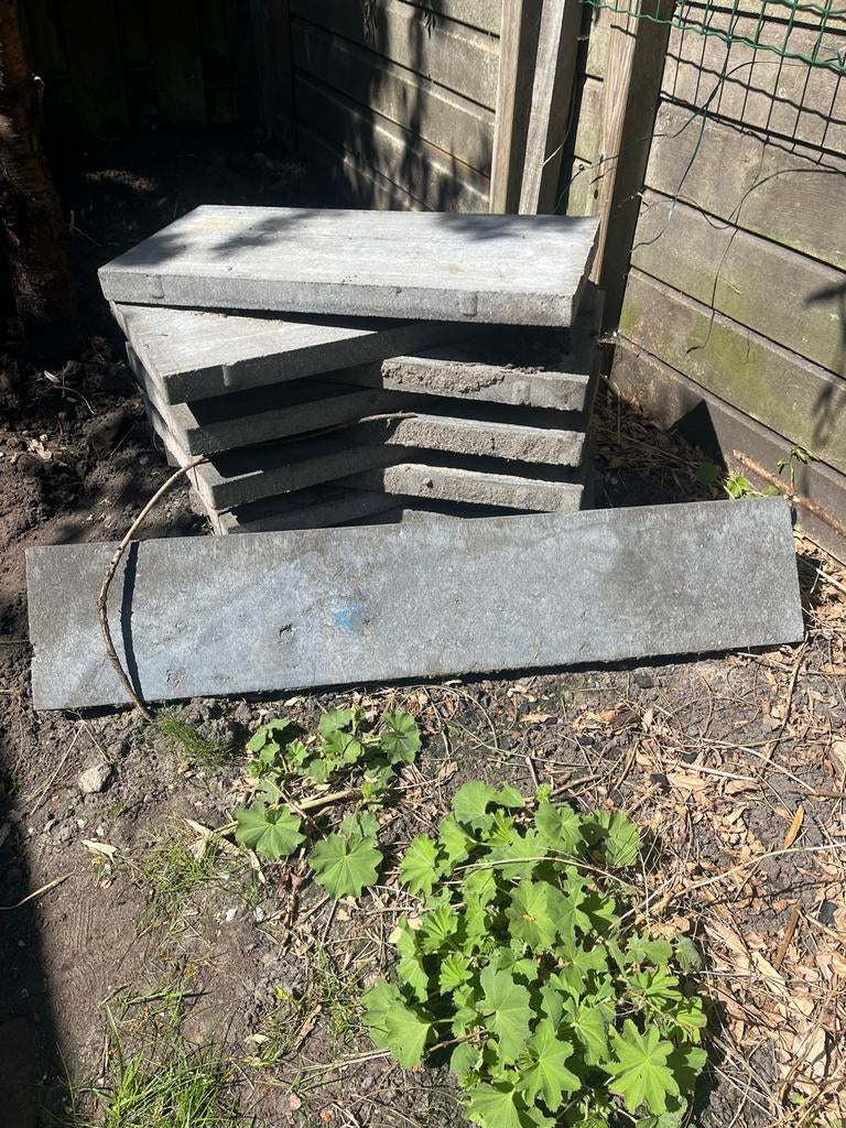 Gebruikte betonnen terrastegels - Ideaal voor tuinpad, Tuin en Terras, Tegels en Klinkers, Ophalen, Gebruikt, Minder dan 5 m²