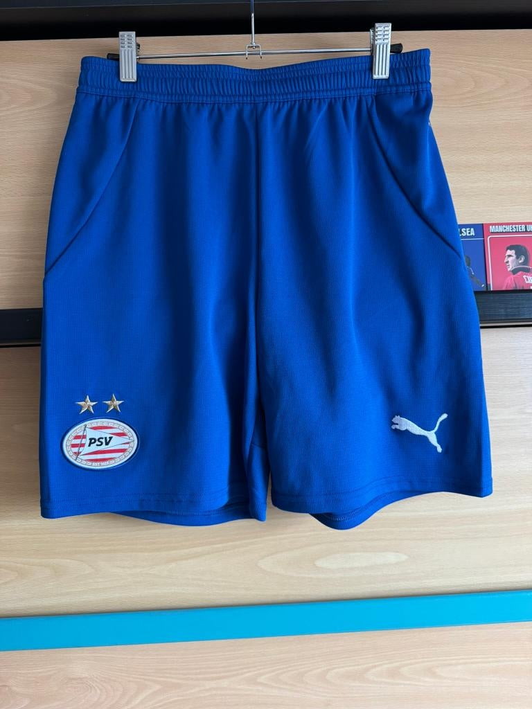 PSV Puma Voetbalbroekje Blauw Maat S, Puma, Blauw, Ophalen of Verzenden, Zo goed als nieuw