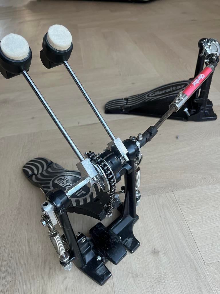 Gibraltar dubbel bass pedaal, Ophalen of Verzenden, Gebruikt, Drums of Percussie