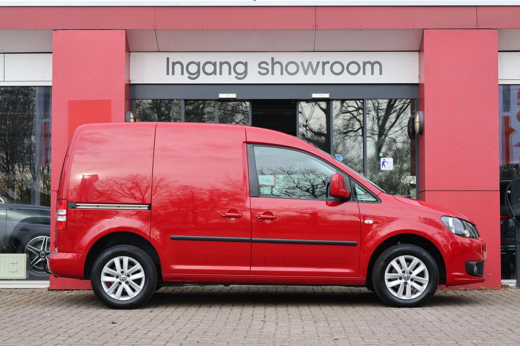 Volkswagen Caddy 1.6 TDI DSG Automaat | Origineel NL | Airco, Auto's, Bestelauto's, Euro 5, Stof, Gebruikt, Zwart