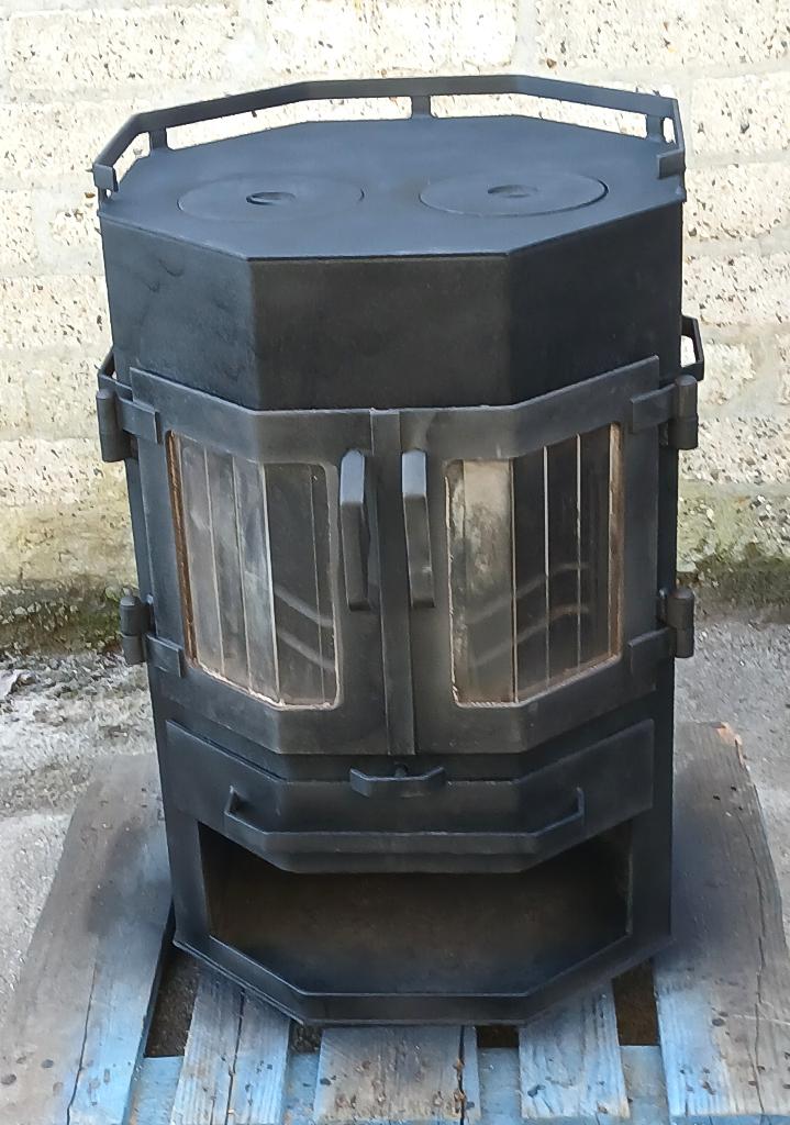 Robuuste onverwoestbare Houtkachel van Brink uit Staphorst, Gebruikt, Houtkachel, Ophalen of Verzenden, Vrijstaand