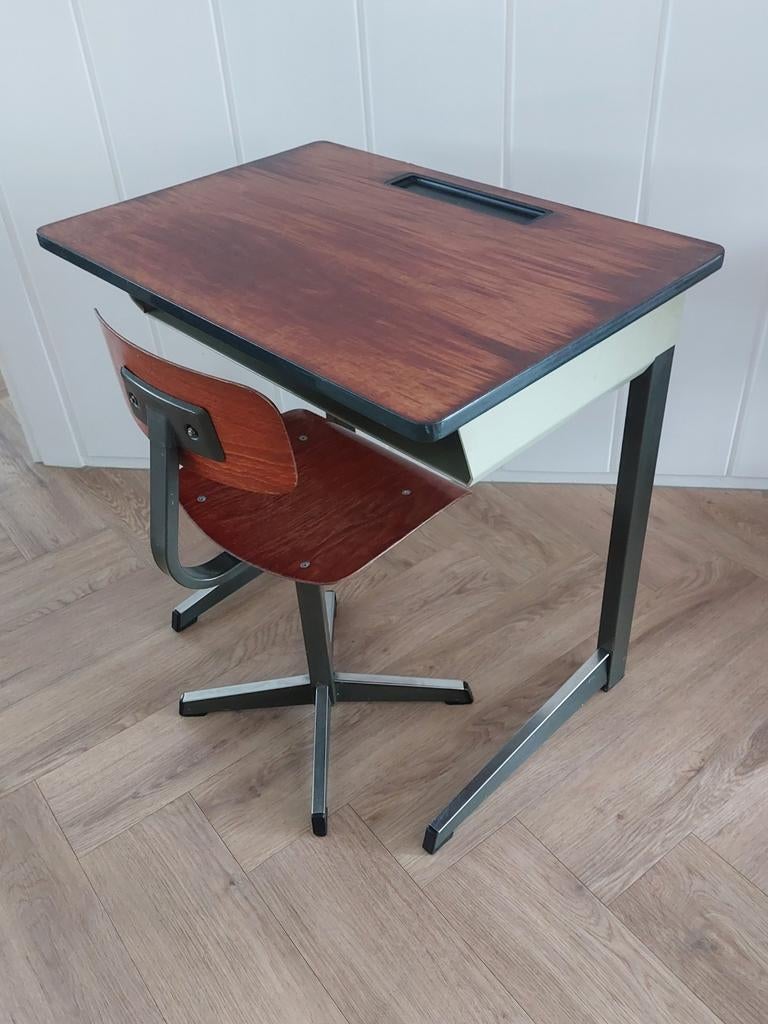 Vintage kinderbureau, Ophalen, Gebruikt, Tafel(s) en Stoel(en)
