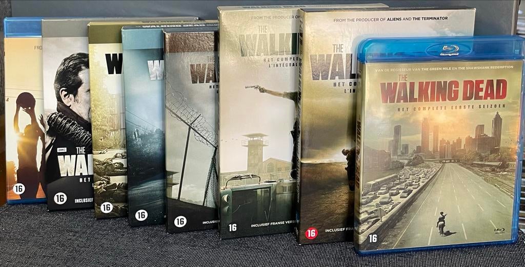 The Walking Dead Seizoen 1-7 Blu-Ray/DVD + Fear The Walking, Horror, Gebruikt, Vanaf 16 jaar, Boxset